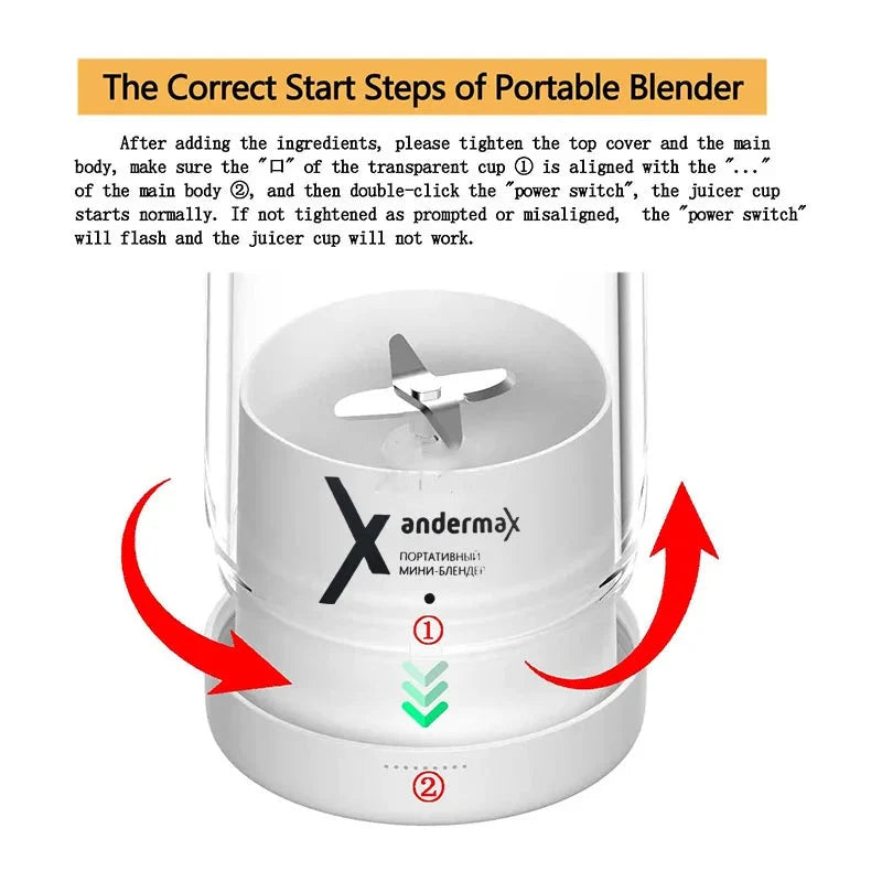 Tragbarer Mini Mixer & Smoothie Maker